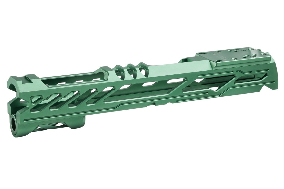 Dr. Black Aluminum Type Y Optics Ready Slide For Tokyo Marui Hi Capa 5.1 GBB Airsoft Pistol (Green)