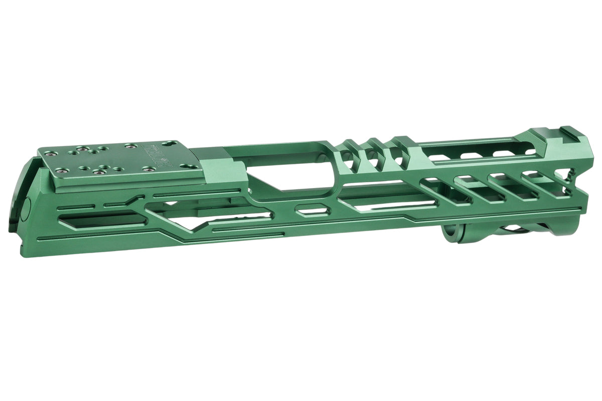 Dr. Black Aluminum Type Y Optics Ready Slide For Tokyo Marui Hi Capa 5.1 GBB Airsoft Pistol (Green)