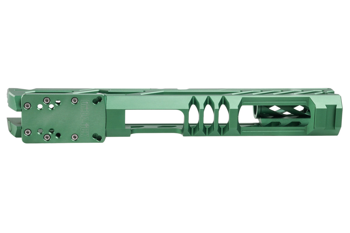 Dr. Black Aluminum Type Y Optics Ready Slide For Tokyo Marui Hi Capa 5.1 GBB Airsoft Pistol (Green)
