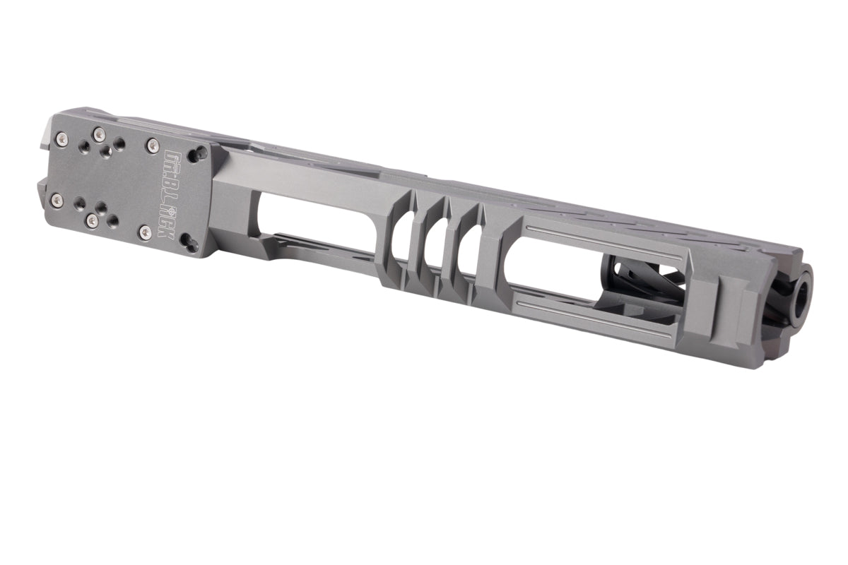 Dr. Black Aluminum Type Y Optics Ready Slide For Tokyo Marui Hi Capa 5.1 GBB Airsoft Pistol (Grey)