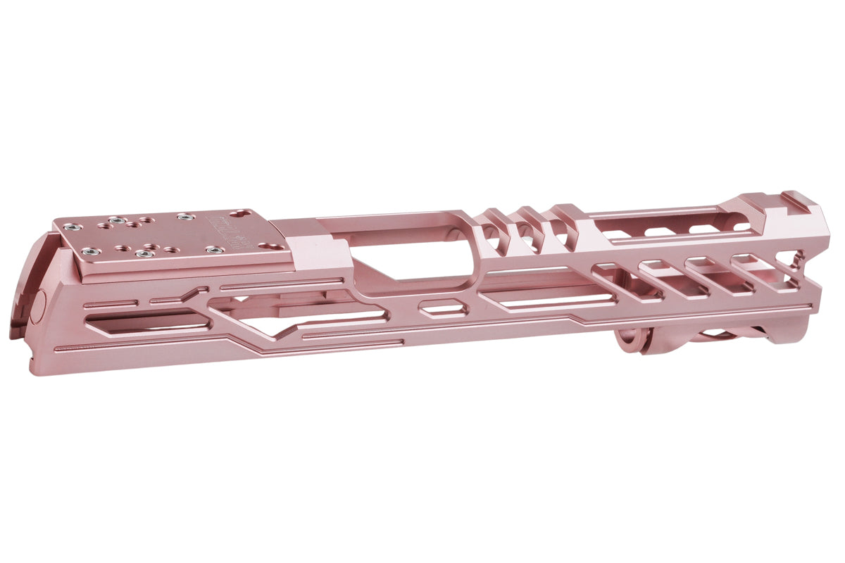 Dr. Black Aluminum Type Y Optics Ready Slide For Tokyo Marui Hi Capa 5.1 GBB Airsoft Pistol (Pink)