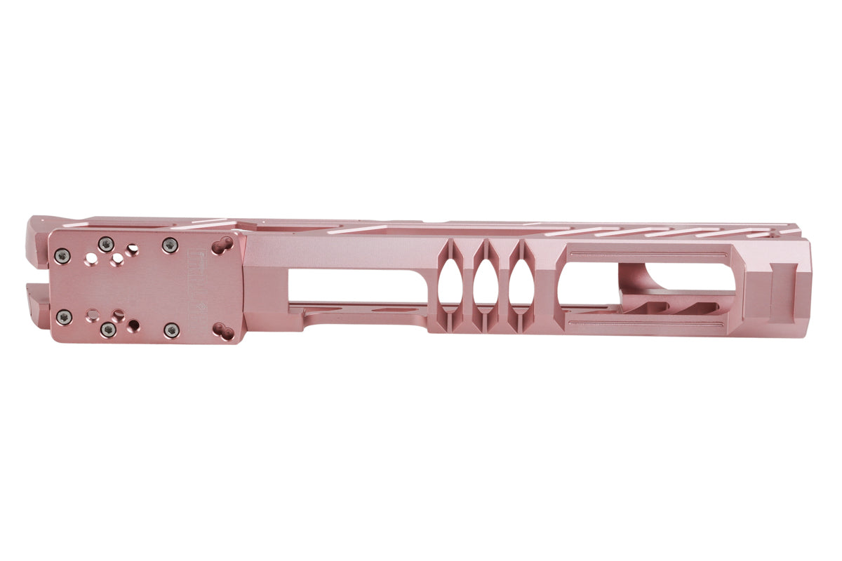 Dr. Black Aluminum Type Y Optics Ready Slide For Tokyo Marui Hi Capa 5.1 GBB Airsoft Pistol (Pink)