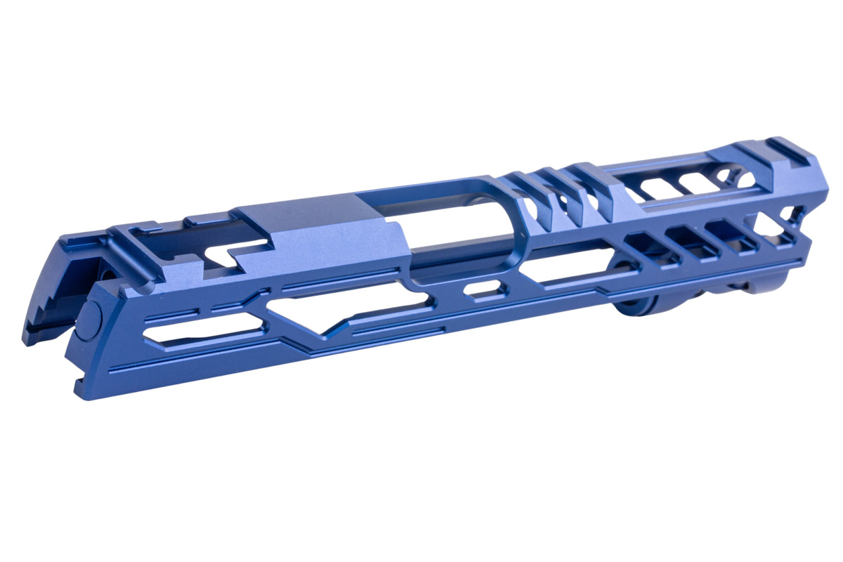Dr. Black Aluminum Type Y Standard Slide For Tokyo Marui Hi Capa 5.1 GBB Airsoft (Blue)