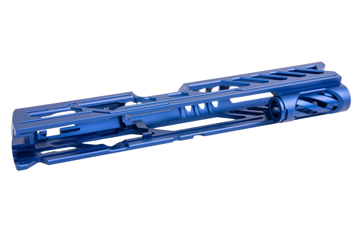 Dr. Black Aluminum Type Y Standard Slide For Tokyo Marui Hi Capa 5.1 GBB Airsoft (Blue)