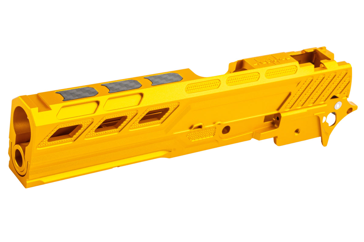 Dr. Black Aluminum Slide & Frame Kit For Tokyo Marui Hi Capa 5.1 GBB Airsoft (Type Z/ Gold)