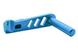 Dr. Black Aluminum Type A Slide Stop For Tokyo Marui Hi Capa GBB Airsoft Pistol (Aqua)