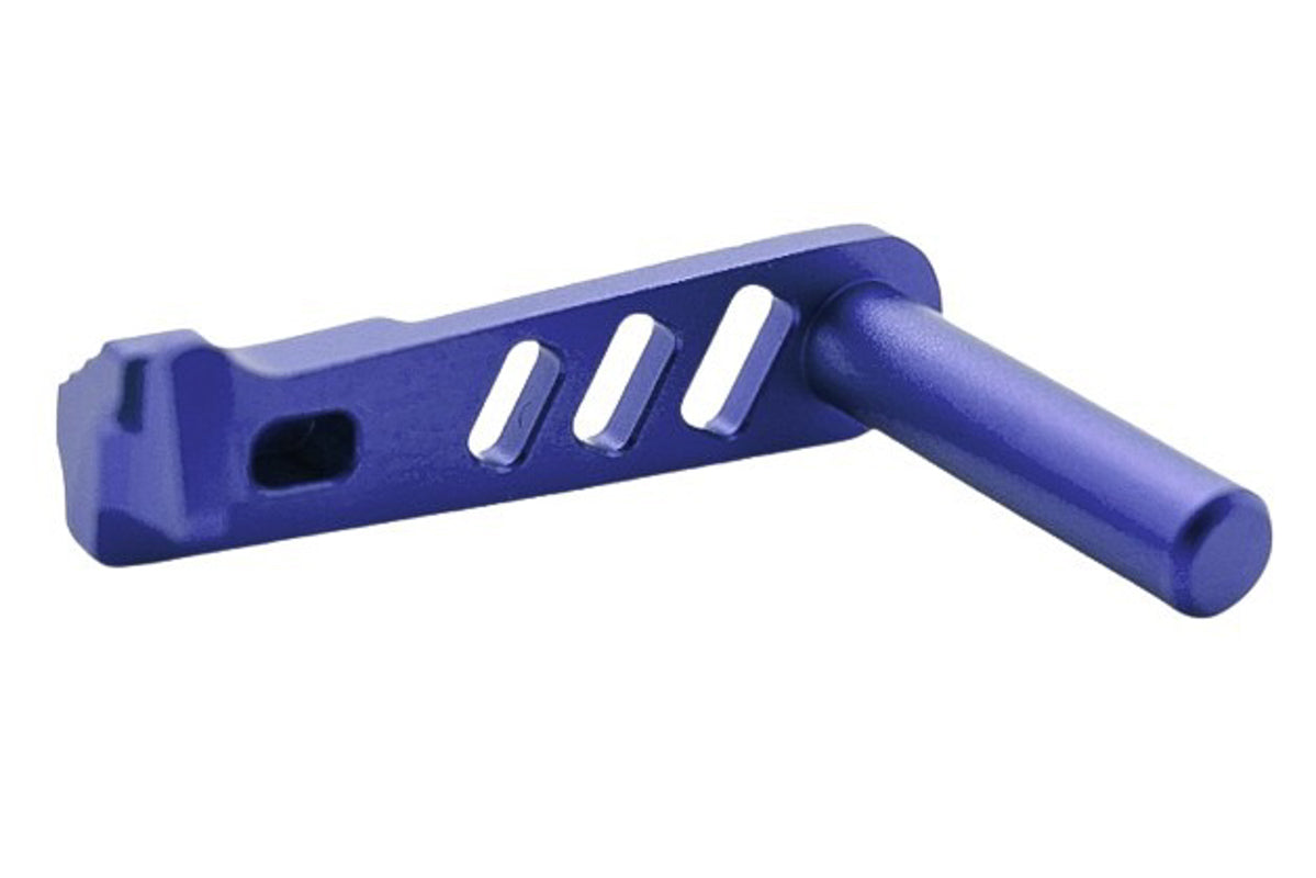 Dr. Black Aluminum Type A Slide Stop For Tokyo Marui Hi Capa GBB Airsoft Pistol (Blue)