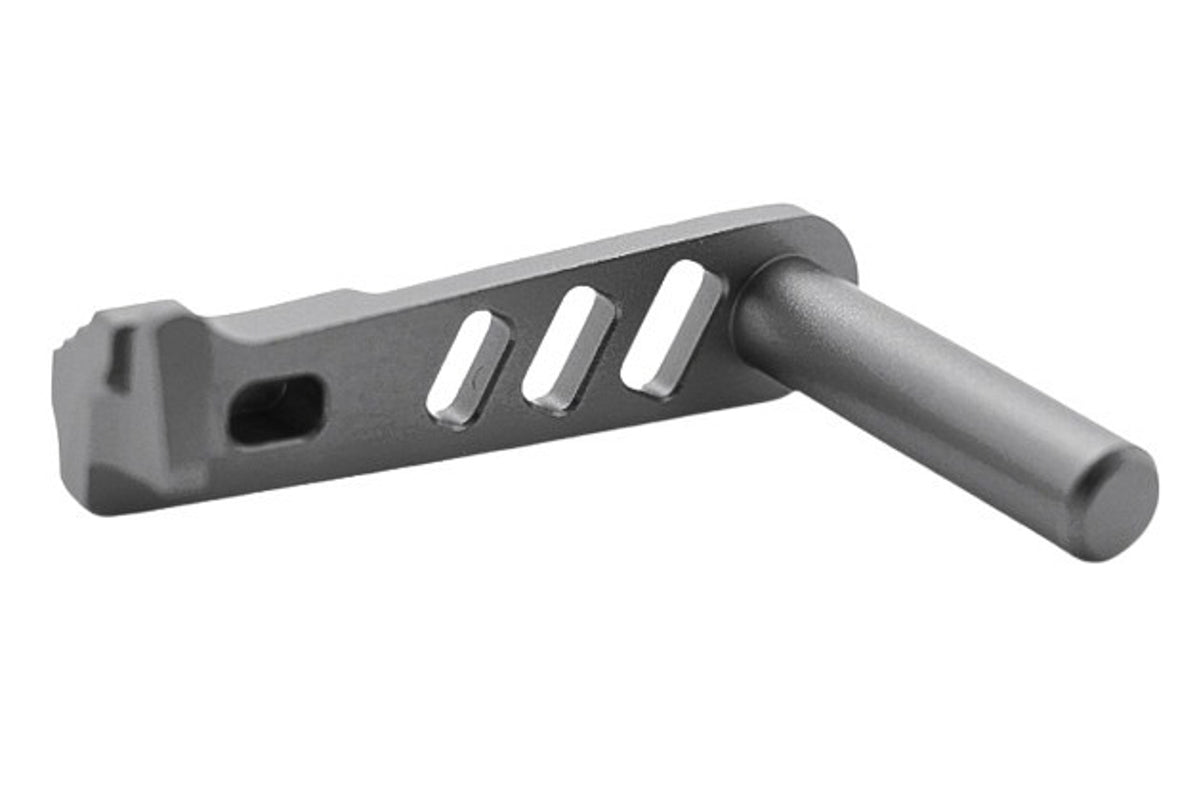 Dr. Black Aluminum Type A Slide Stop For Tokyo Marui Hi Capa GBB Airsoft Pistol (Gray)