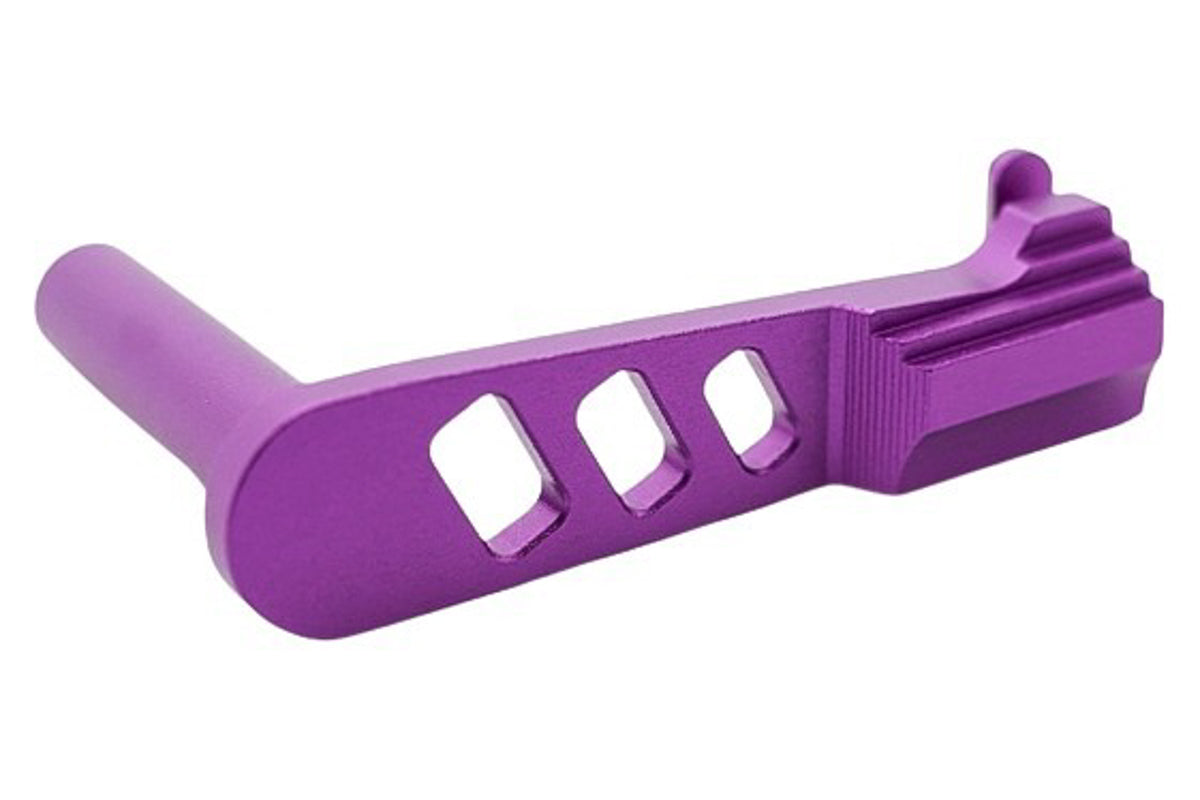Dr. Black Aluminum Type A Slide Stop For Tokyo Marui Hi Capa GBB Airsoft Pistol (Purple)
