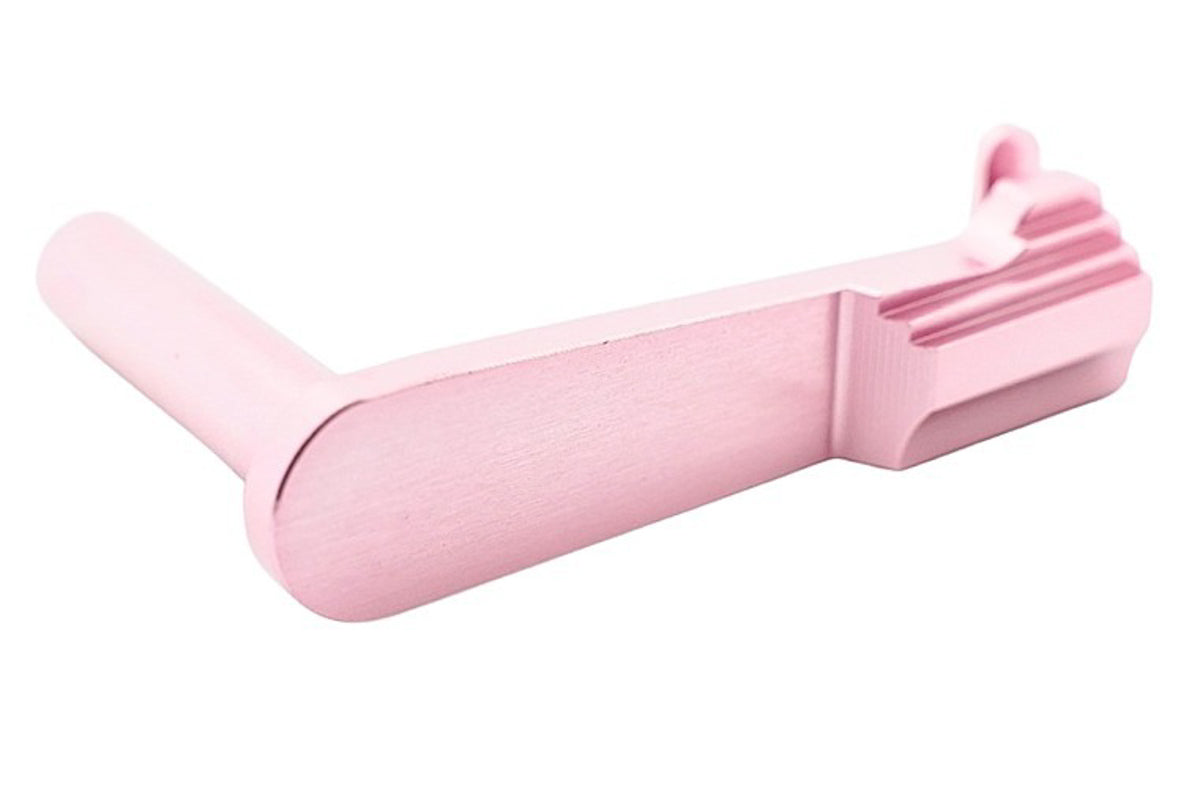 Dr. Black Aluminum Type B Slide Stop For Tokyo Marui Hi Capa GBB Airsoft Pistol (Pink)