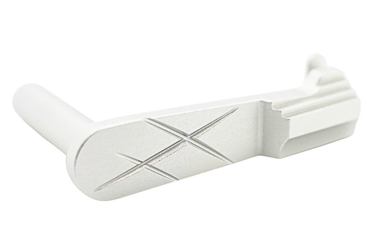 Dr. Black Aluminum Type C Slide Stop For Tokyo Marui Hi Capa GBB Airsoft (Silver)