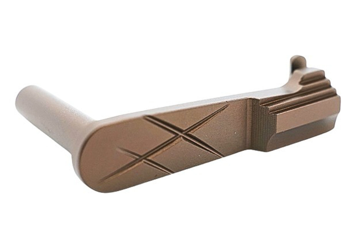 Dr. Black Aluminum Type C Slide Stop For Tokyo Marui Hi Capa GBB Airsoft Pistol (Tan)