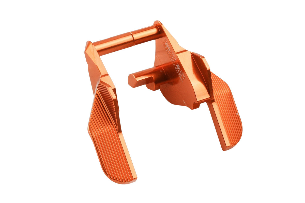 Dr. Black Aluminum Type B Thumb Safety For Tokyo Marui Hi Capa GBB Airsoft (Orange)