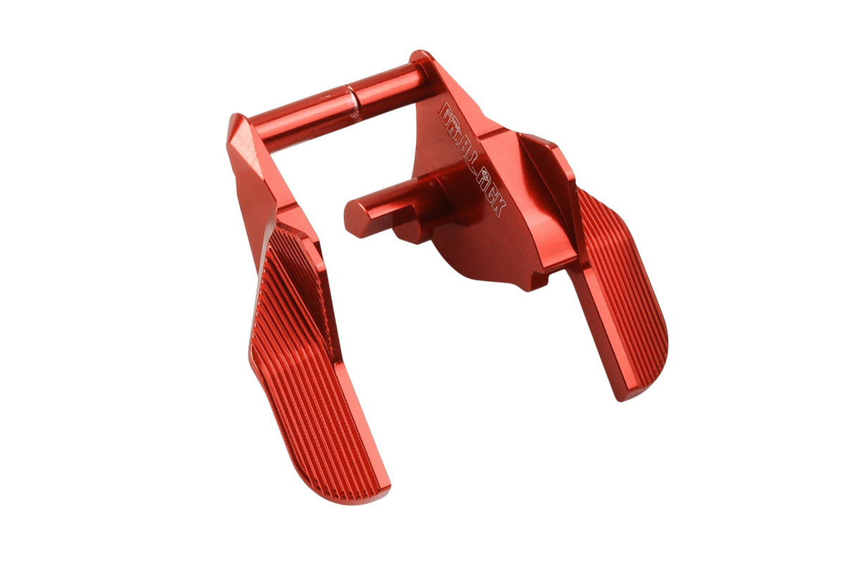 Dr. Black Aluminum Type B Thumb Safety For Tokyo Marui Hi Capa GBB Airsoft (Red)