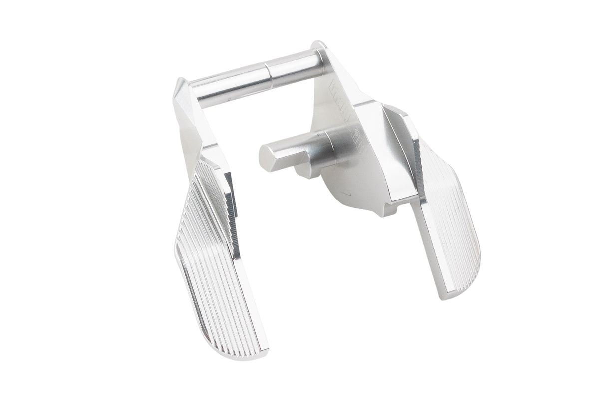 Dr. Black Aluminum Type B Thumb Safety For Tokyo Marui Hi Capa GBB Airsoft (Silver)