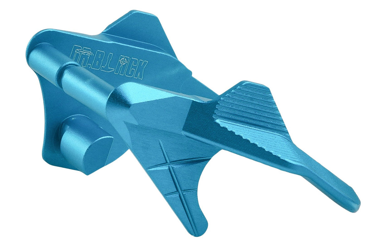 Dr. Black Aluminum Type C Thumb Safety For Tokyo Marui Hi Capa GBB Airsoft (Aqua)