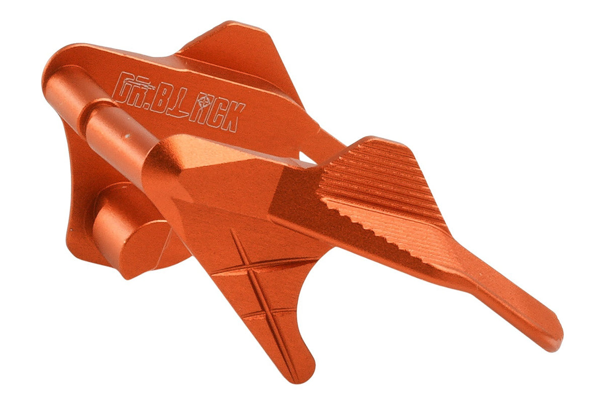 Dr. Black Aluminum Type C Thumb Safety For Tokyo Marui Hi Capa GBB Airsoft (Orange)