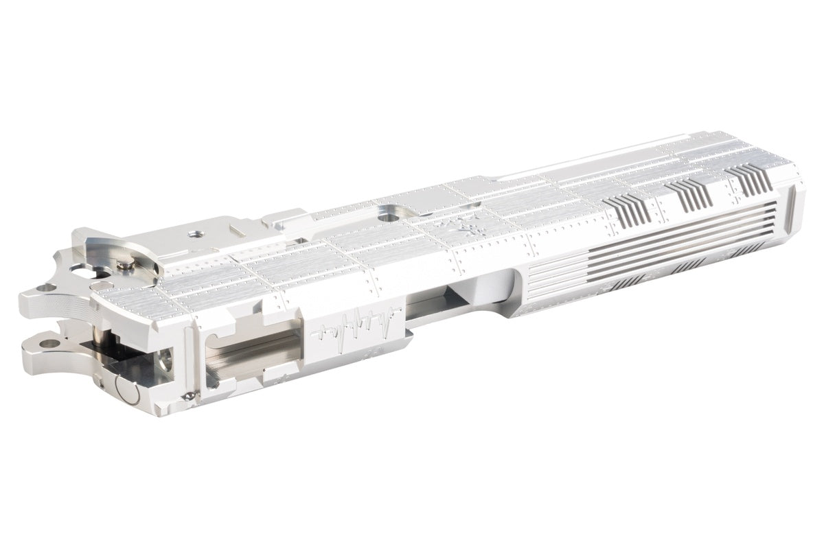 Dr. Black 'Type Zero' Aluminum Slide Set For Tokyo Marui Hi Capa 5.1 GBB (Silver)