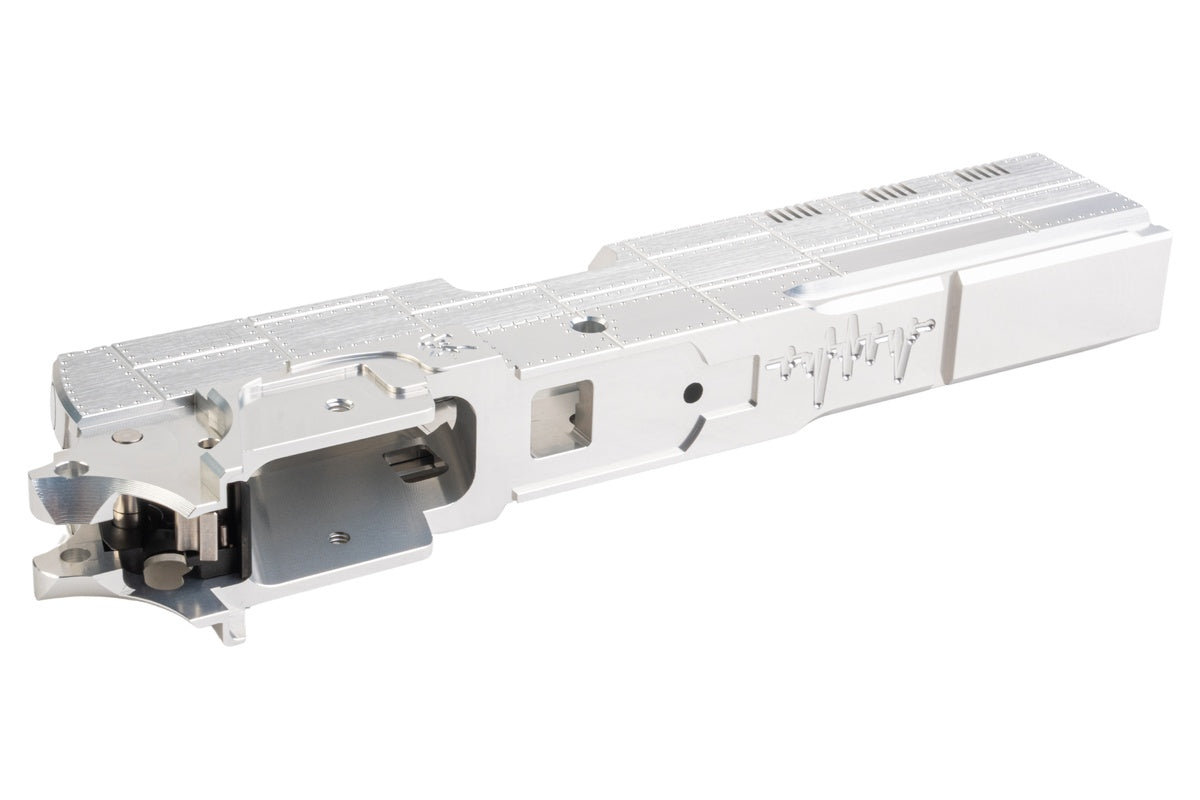 Dr. Black 'Type Zero' Aluminum Slide Set For Tokyo Marui Hi Capa 5.1 GBB (Silver)