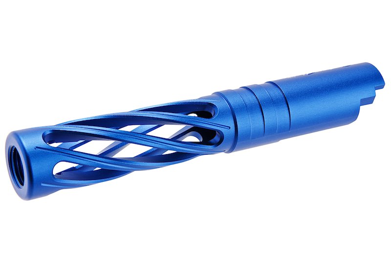 Dr.Black 6063 Aluminum Outer Barrel For Hi-Capa 4.3 GBB Airsoft (Type-Dinging/ Blue)