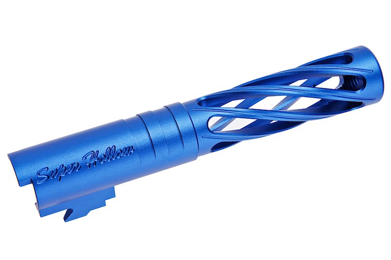 Dr.Black 6063 Aluminum Outer Barrel For Hi-Capa 4.3 GBB Airsoft (Type-Dinging/ Blue)