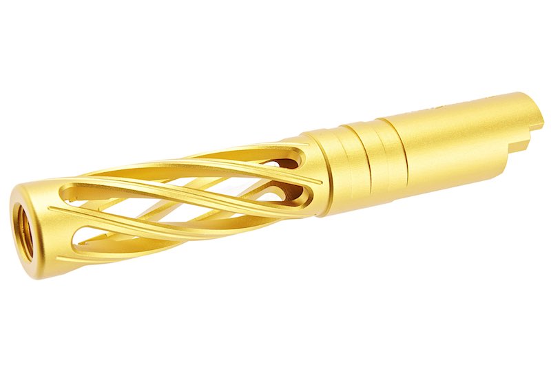 Dr.Black 6063 Aluminum Outer Barrel For Hi-Capa 4.3 GBB Airsoft (Type-Dinging/ Gold)