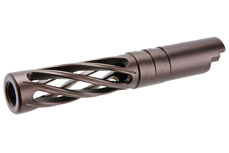 Dr.Black 6063 Aluminum Outer Barrel For Hi-Capa 4.3 GBB Airsoft (Type-Dinging/ Tan)
