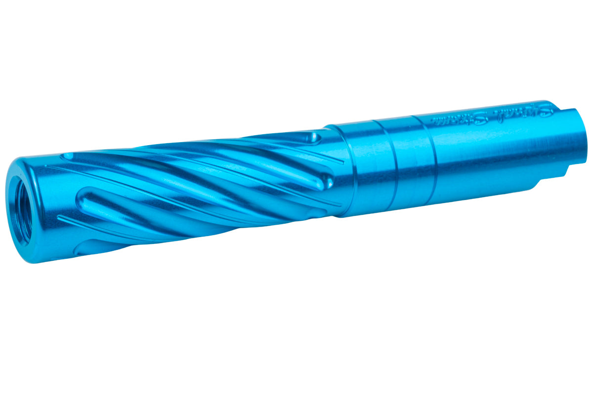 Dr. Black 6063 Aluminum Outer Barrel For Hi-Capa 4.3 GBB Airsoft (Type -Spiral Storm/ Aqua)