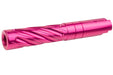Dr. Black 6063 Aluminum Outer Barrel For Hi-Capa 4.3 GBB Airsoft (Type -Spiral Storm/ Magenta)