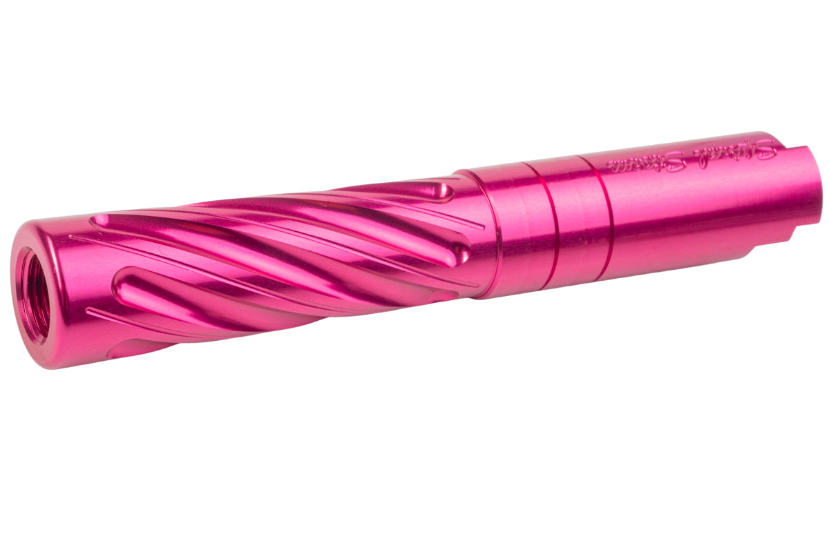 Dr. Black 6063 Aluminum Outer Barrel For Hi-Capa 4.3 GBB Airsoft (Type -Spiral Storm/ Magenta)
