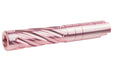 Dr. Black 6063 Aluminum Outer Barrel For Hi-Capa 4.3 GBB Airsoft (Type -Spiral Storm/ Pink)