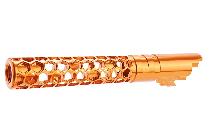 Dr. Black 6063 Aluminum Favos Outer Barrel For Hi-Capa 5.1 GBB Airsoft (Orange)