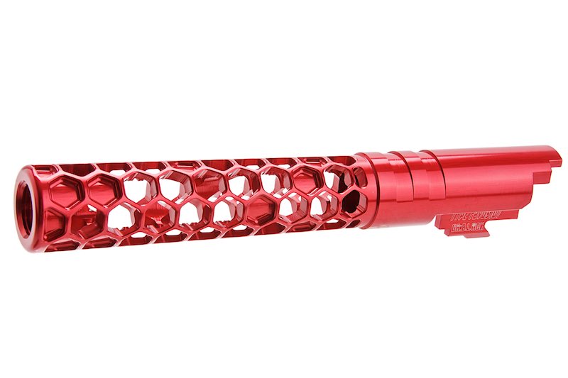 Dr. Black 6063 Aluminum Favos Outer Barrel For Hi-Capa 5.1 GBB Airsoft (Red)