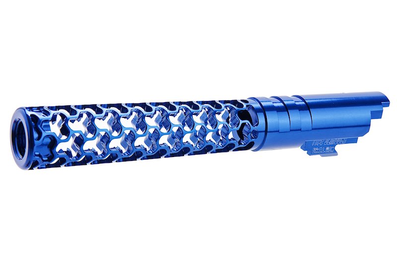Dr. Black 6063 Aluminum Geom Outer Barrel For Hi-Capa 5.1 GBB Airsoft (Blue)