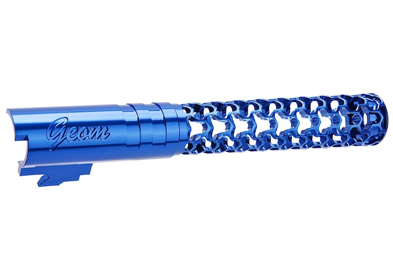 Dr. Black 6063 Aluminum Geom Outer Barrel For Hi-Capa 5.1 GBB Airsoft (Blue)