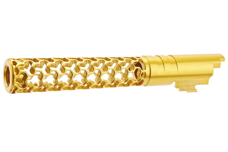 Dr. Black 6063 Aluminum Geom Outer Barrel For Hi-Capa 5.1 GBB Airsoft (Gold)