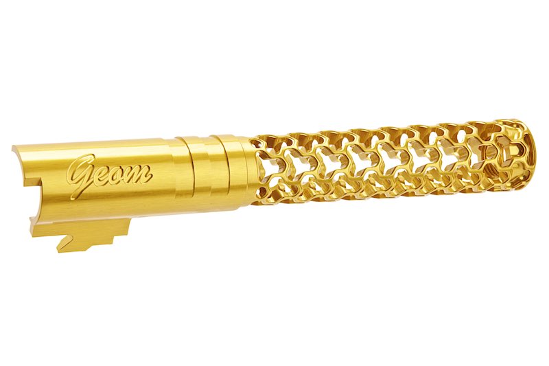 Dr. Black 6063 Aluminum Geom Outer Barrel For Hi-Capa 5.1 GBB Airsoft (Gold)