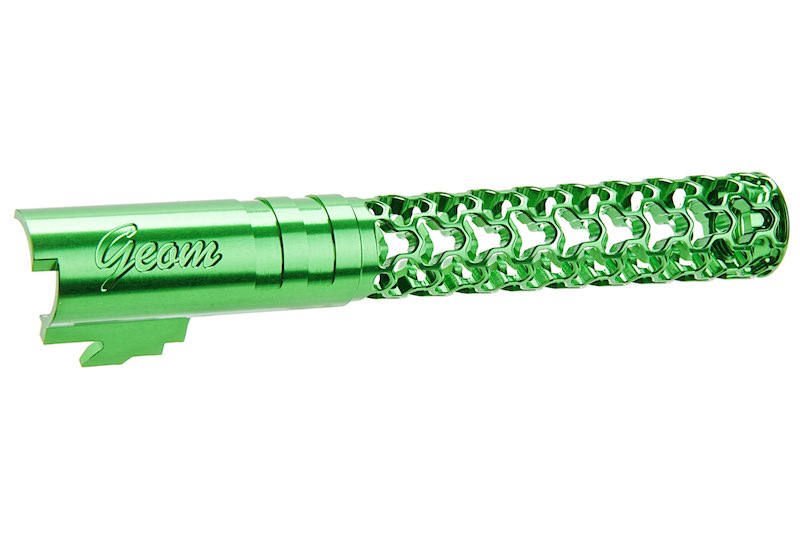 Dr. Black 6063 Aluminum Geom Outer Barrel For Hi-Capa 5.1 GBB Airsoft (Green)