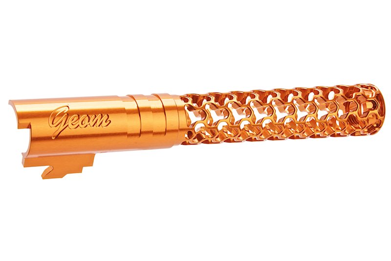 Dr. Black 6063 Aluminum Geom Outer Barrel For Hi-Capa 5.1 GBB Airsoft (Orange)
