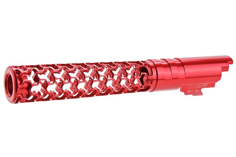 Dr. Black 6063 Aluminum Geom Outer Barrel For Hi-Capa 5.1 GBB Airsoft (Red)