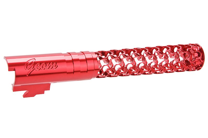 Dr. Black 6063 Aluminum Geom Outer Barrel For Hi-Capa 5.1 GBB Airsoft (Red)