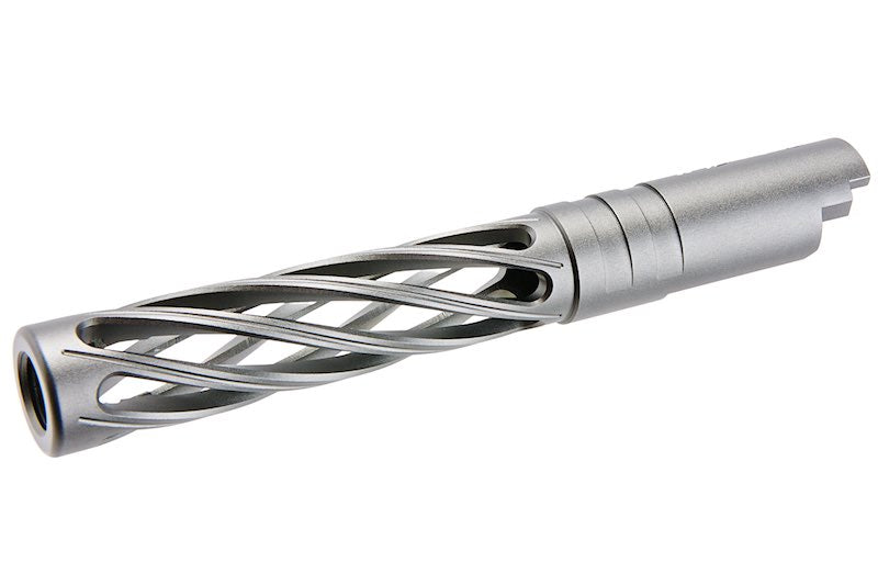 Dr.Black 6063 Aluminum Outer Barrel For Hi-Capa 5.1 GBB Airsoft (Type-Dinging/ Grey)