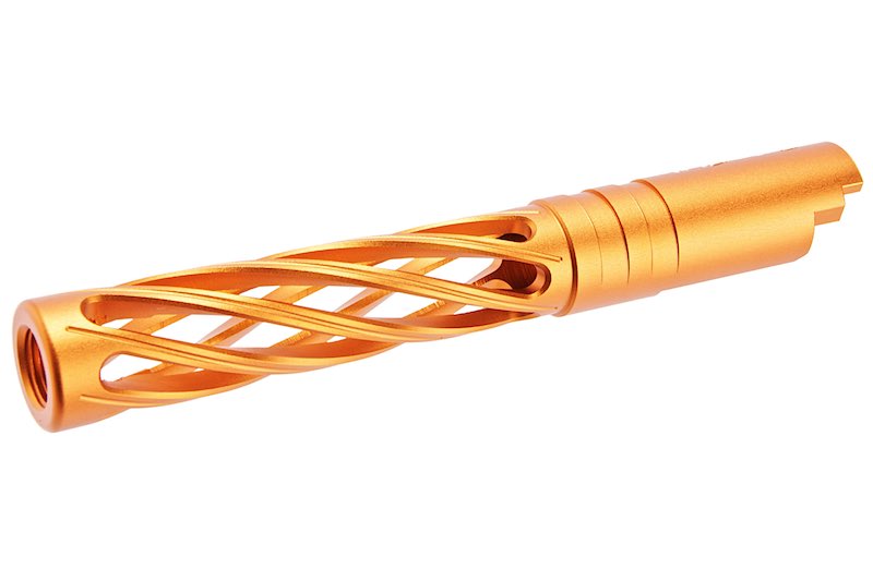 Dr.Black 6063 Aluminum Outer Barrel For Hi-Capa 5.1 GBB Airsoft (Type-Dinging/ Orange)
