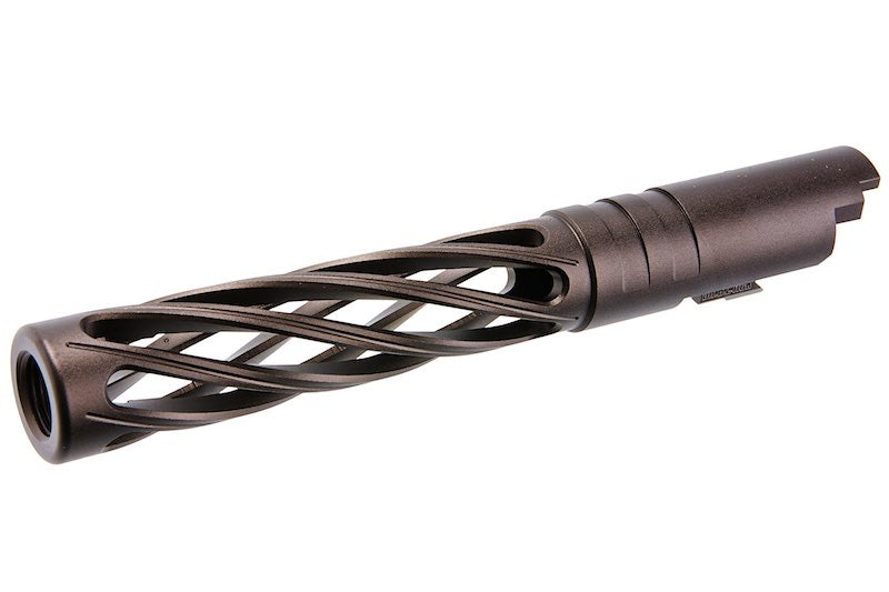 Dr. Black 6063 Aluminum Type Dinging Outer Barrel For Hi-Capa 5.1 GBB Airsoft (Tan)