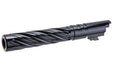 Dr. Black 6063 Aluminum Spiral Storm Outer Barrel For Hi-Capa 5.1 GBB Airsoft