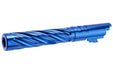 Dr. Black 6063 Aluminum Spiral Storm Outer Barrel For Hi-Capa 5.1 GBB Airsoft (Blue)