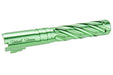 Dr. Black 6063 Aluminum Spiral Storm Outer Barrel For Hi-Capa 5.1 GBB Airsoft (Green)