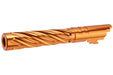 Dr. Black 6063 Aluminum Spiral Storm Outer Barrel For Hi-Capa 5.1 GBB Airsoft (Orange)