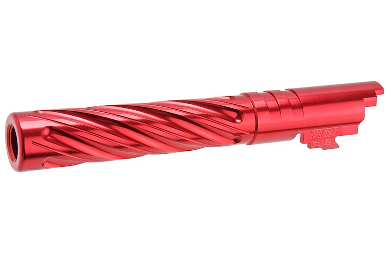 Dr. Black 6063 Aluminum Spiral Storm Outer Barrel For Hi-Capa 5.1 GBB Airsoft (Red)