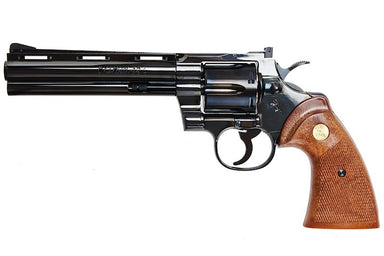 Tanaka Colt Python 357 Magnum 6" R Model Heavyweight Gas Airsoft Revolver (Steel Finish)